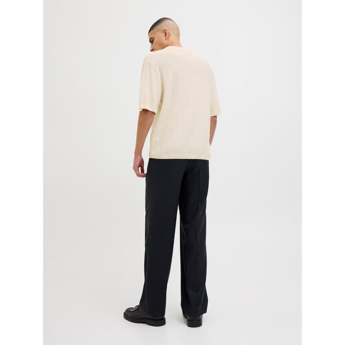 Jack & Jones Striped Textured Short Sleeve Polo Shirt-men-clothing-shirts-image-3