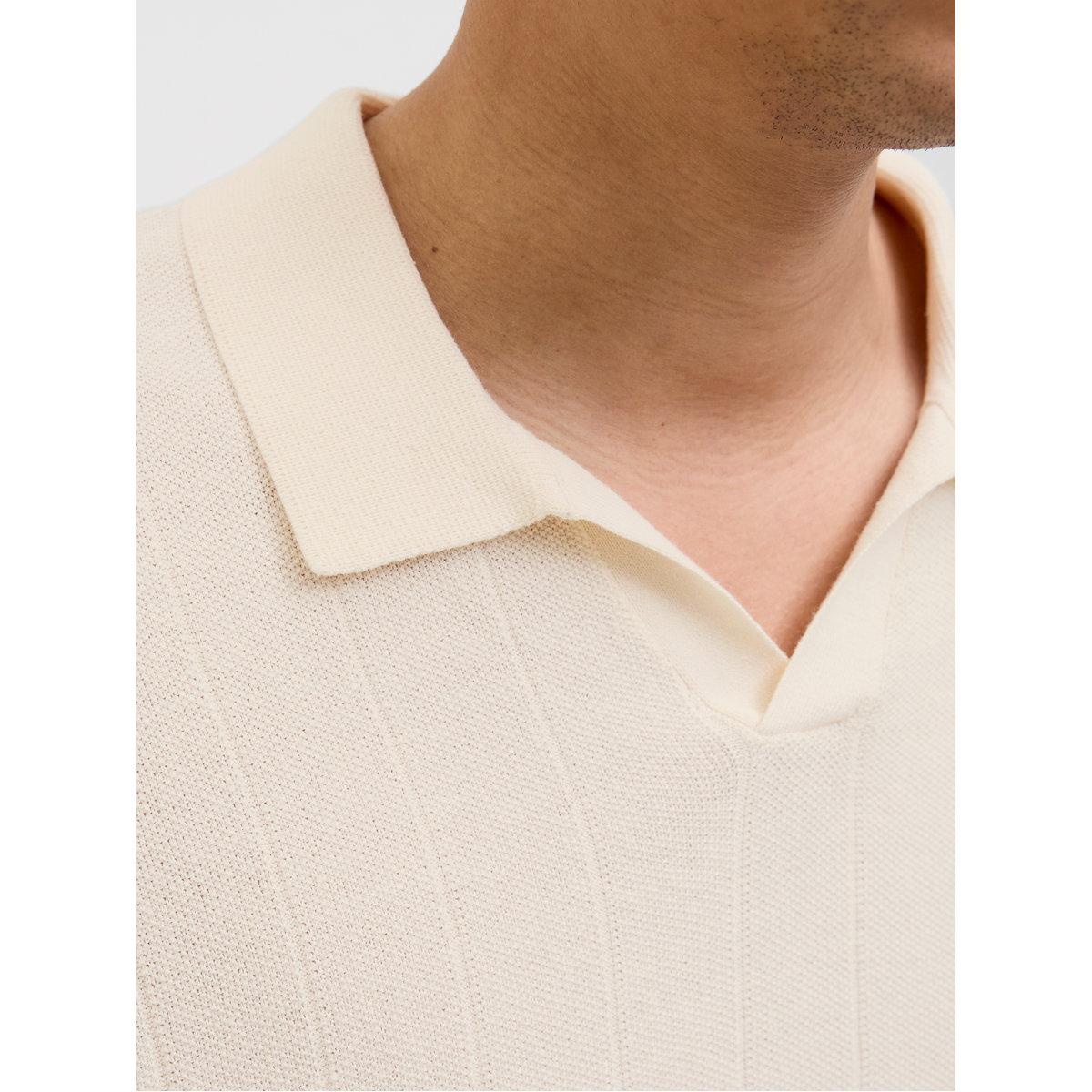 Jack & Jones Striped Textured Short Sleeve Polo Shirt-men-clothing-shirts-image-5