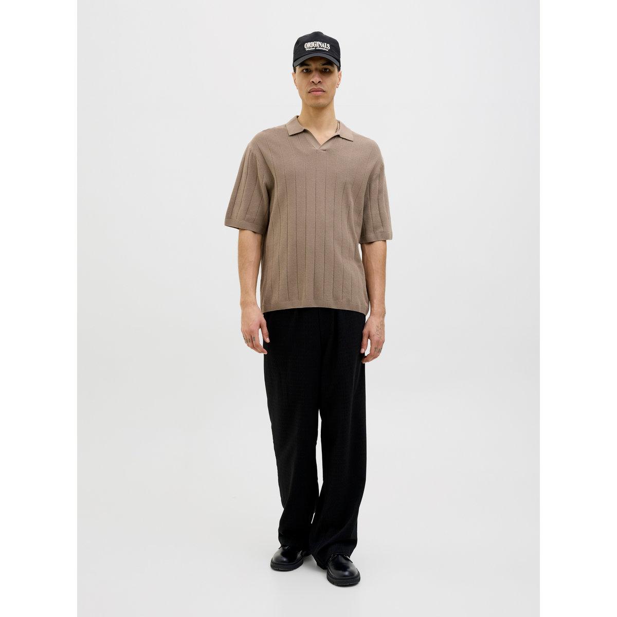 Jack & Jones Striped Textured Short Sleeve Polo Shirt-men-clothing-shirts-image-2