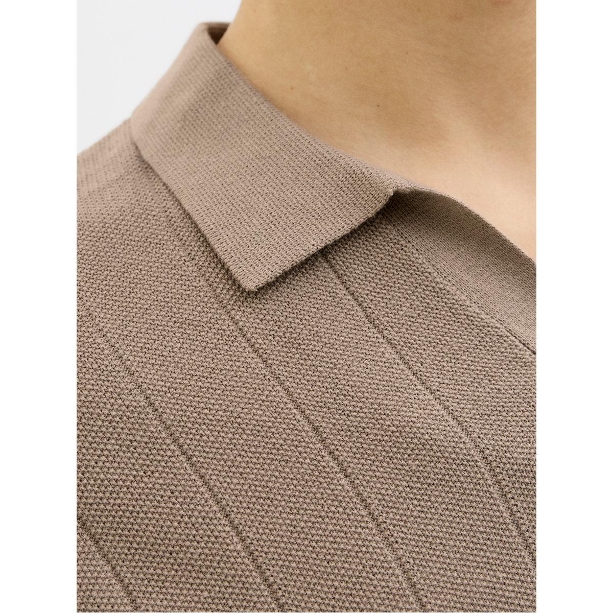 Jack & Jones Striped Textured Short Sleeve Polo Shirt-men-clothing-shirts-image-4