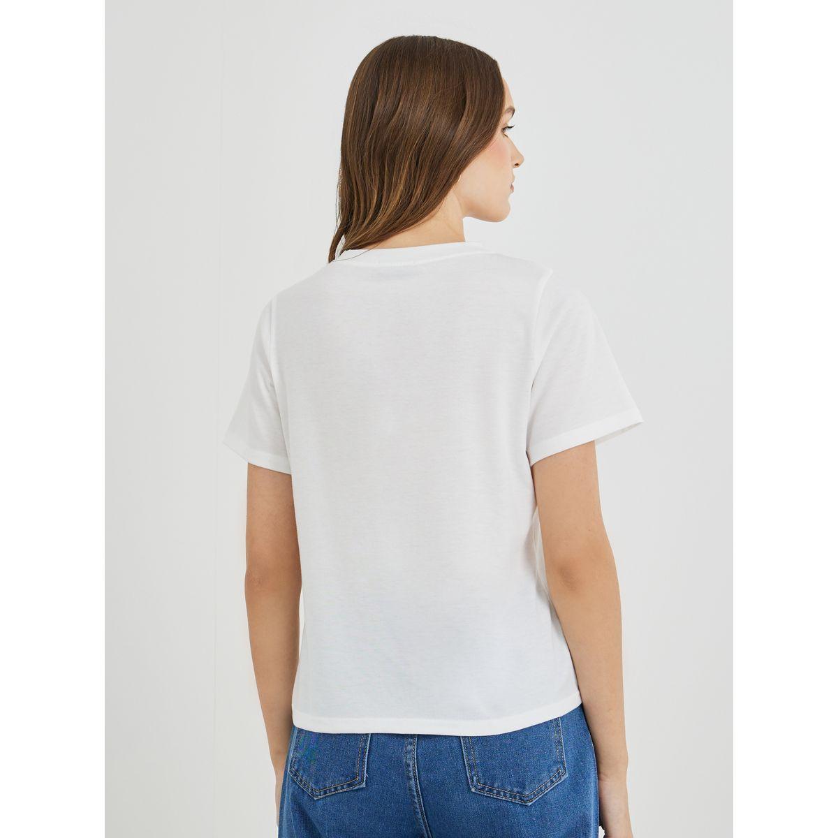 Styli Slogan Print Short Sleeve T-Shirt-women-clothing-tshirts-image-4