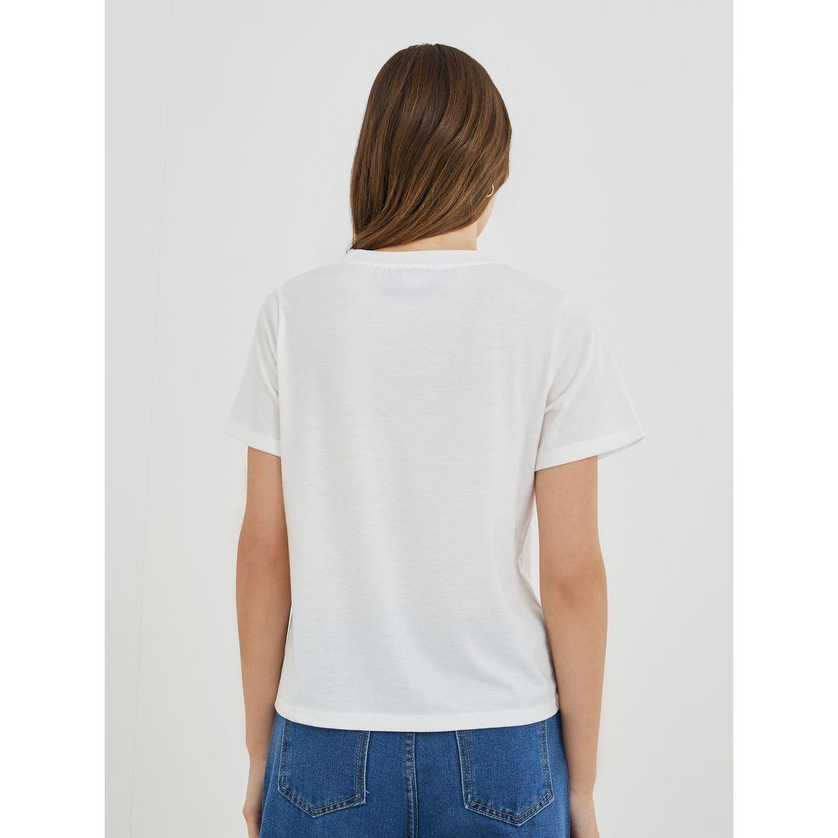 Styli Slogan Print Short Sleeve T-Shirt-women-clothing-tshirts-image-4