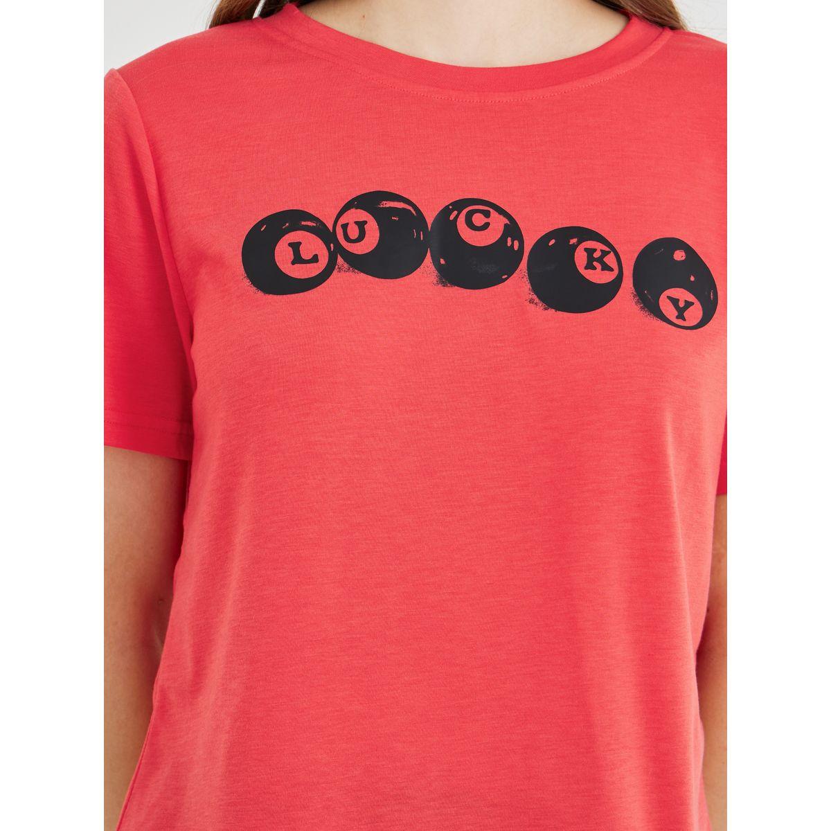 تيشيرت بطبعة كتابة وياقة دائرية-women-clothing-tshirts-image-3