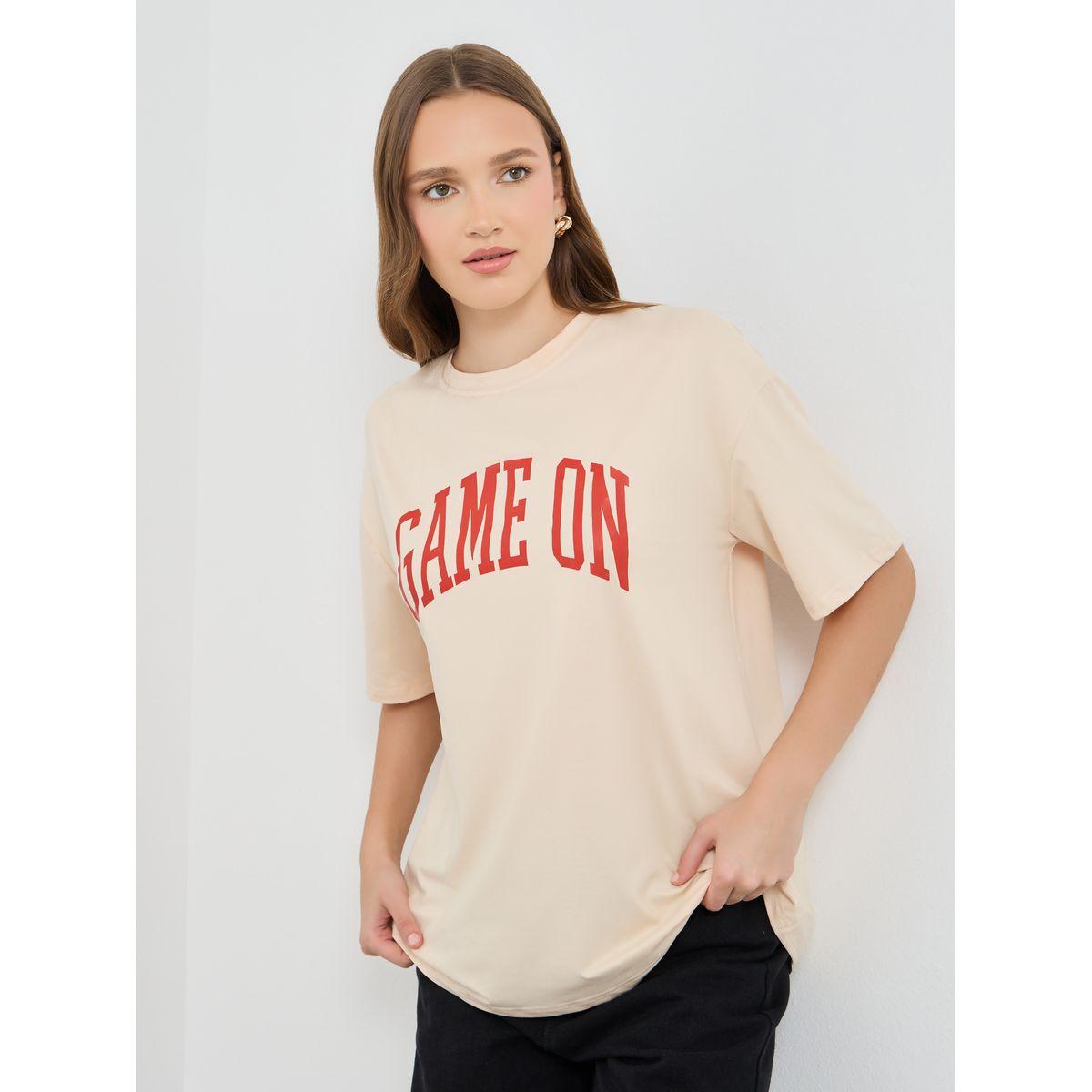 تيشيرت فضفاض بطبعة كتابة-women-clothing-tshirts-image-1