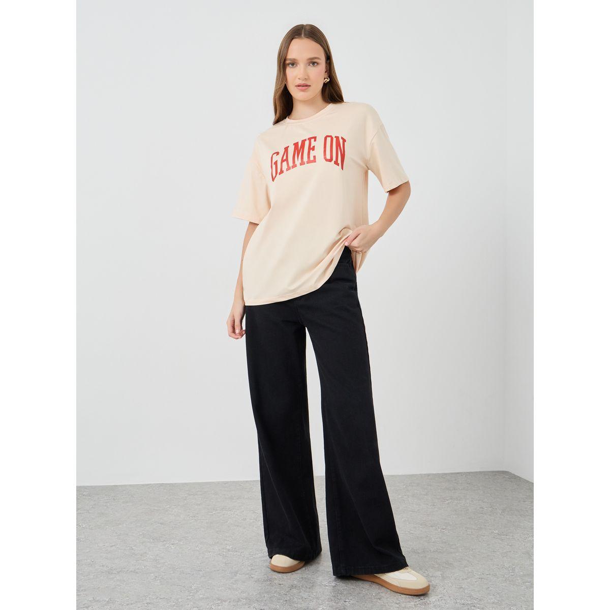 Styli Slogan Print Oversize T-Shirt-women-clothing-tshirts-image-2