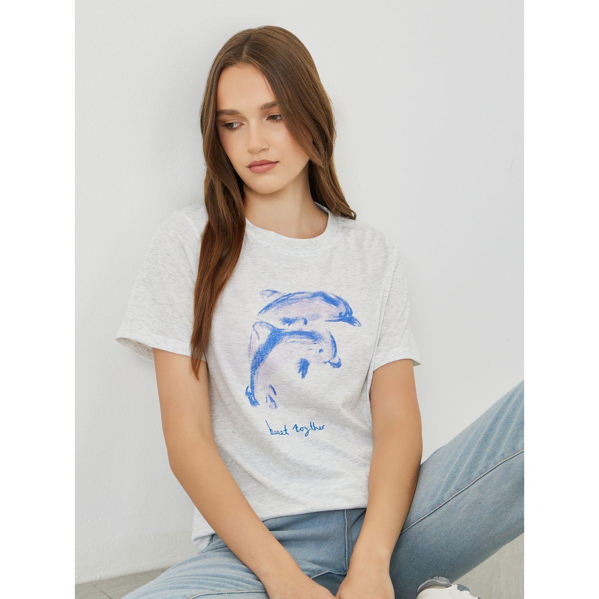 Styli Slogan Print Regular Fit T-Shirt-women-clothing-tshirts-image-1