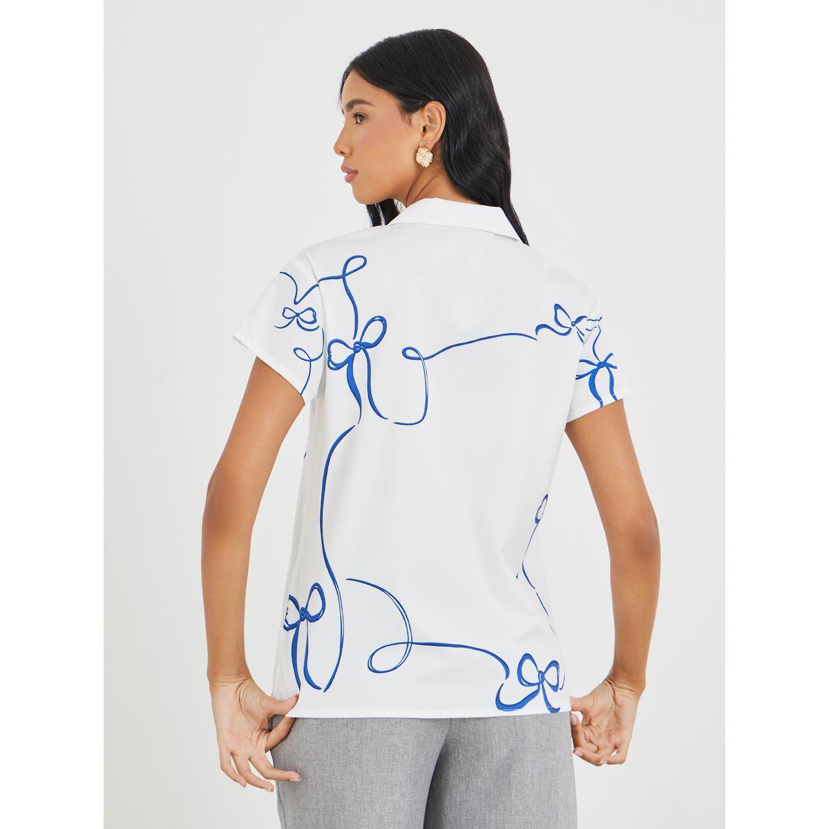 Styli Camp Collar Graphic Print Shirt with Button Closure-women-clothing-shirtsandblouses-shirts-image-5