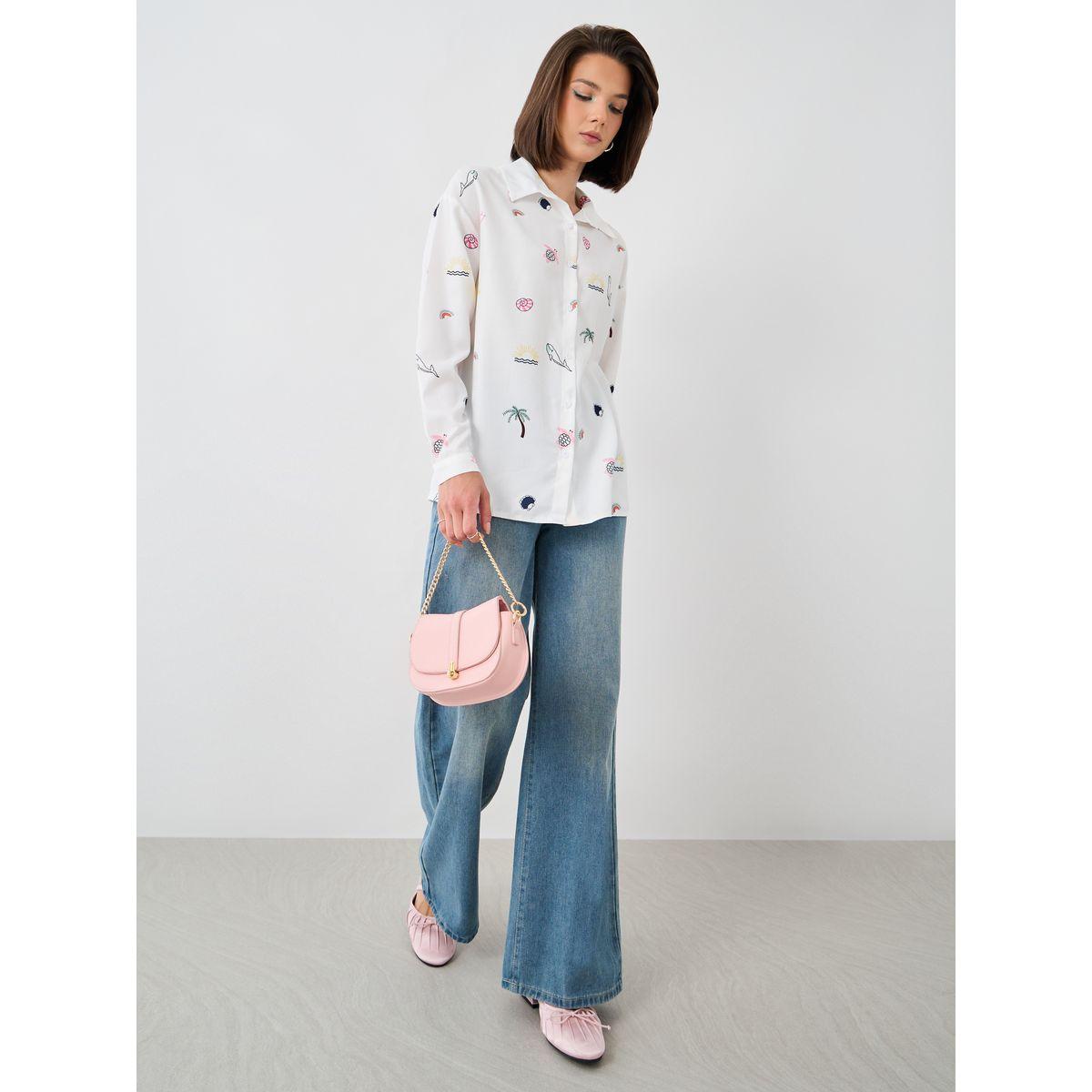 Styli All-Over Print Spread Collar Oversized Shirt-women-clothing-shirtsandblouses-shirts-image-3