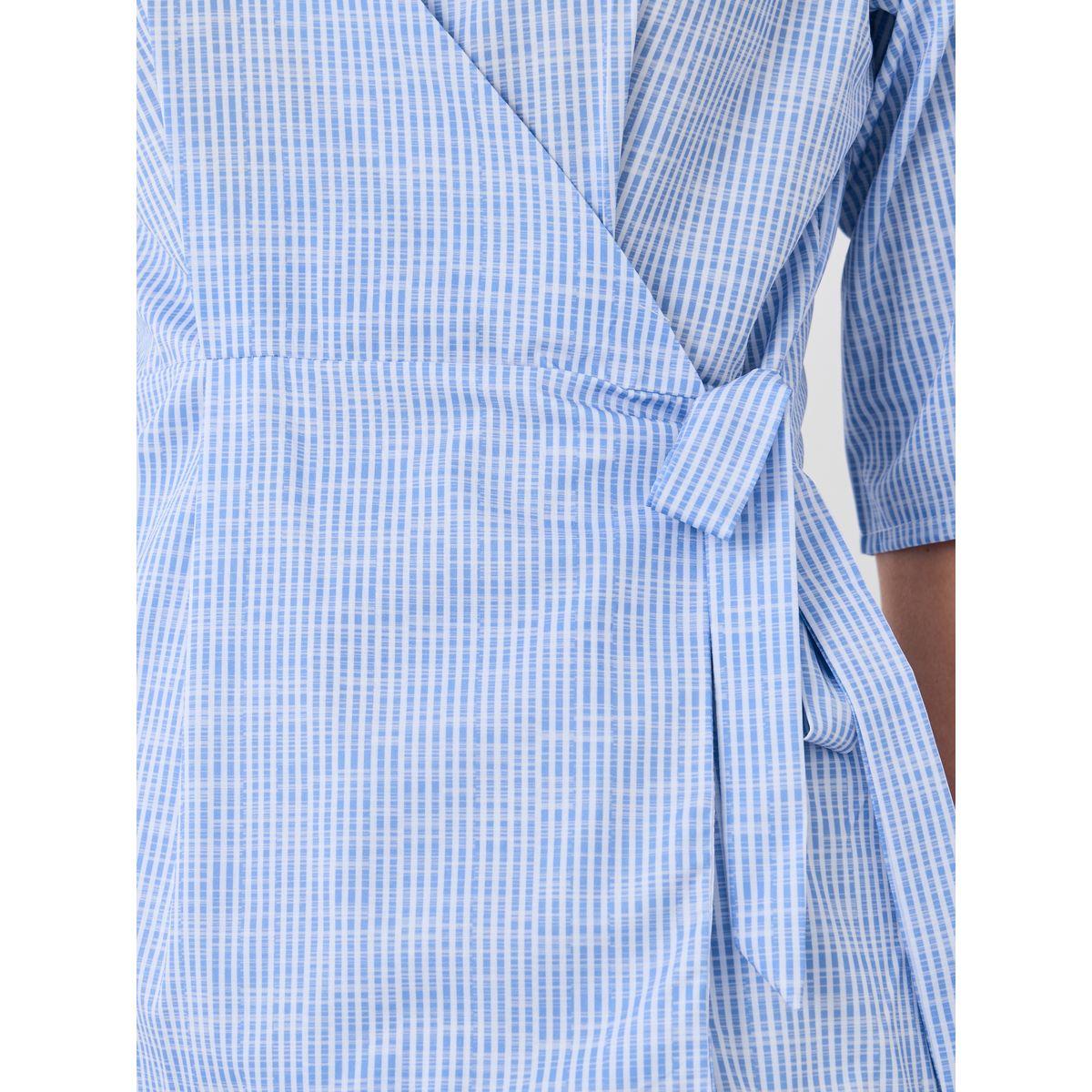 Styli Striped V-Neck Short Sleeve Wrap Top-women-clothing-shirtsandblouses-blouses-image-3