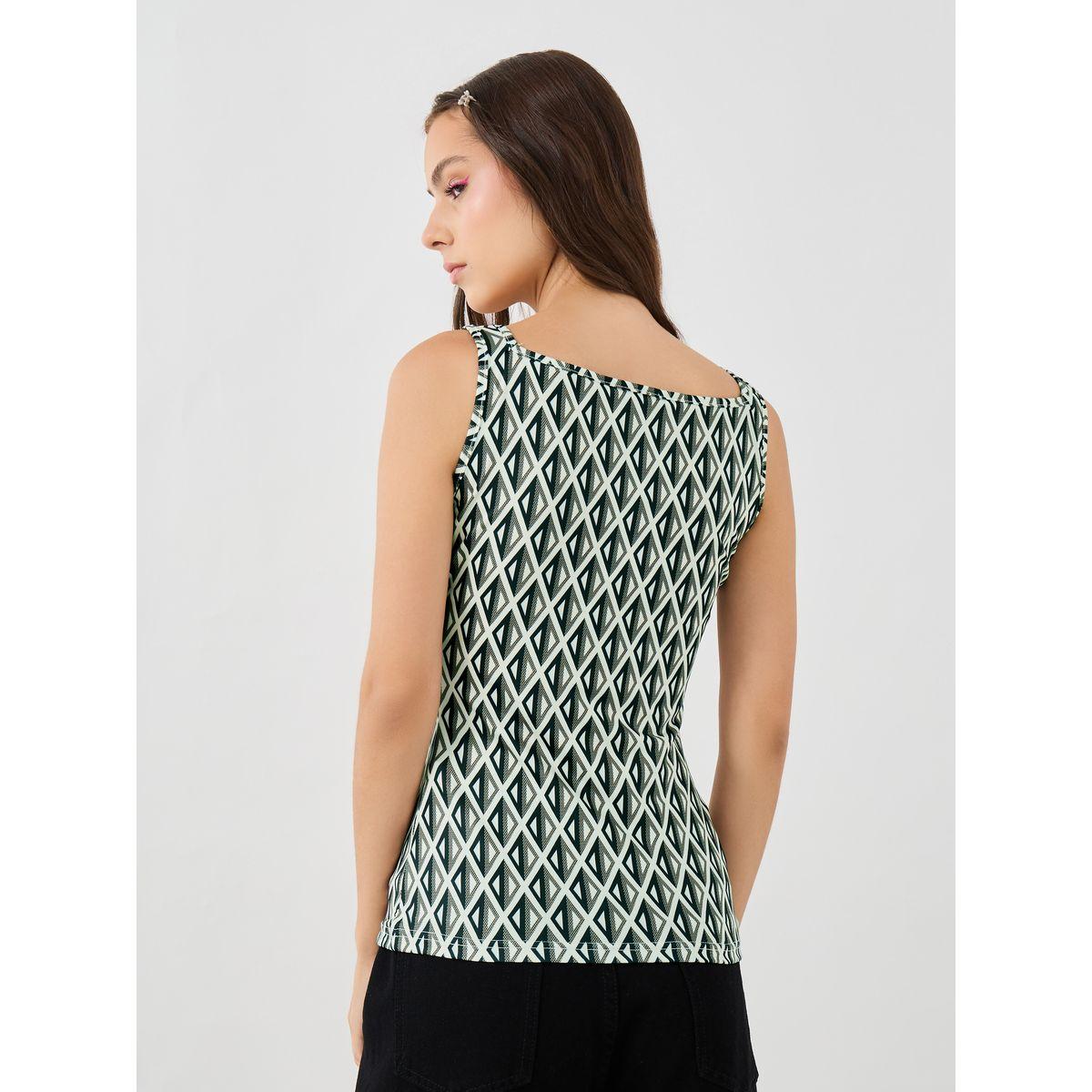 Styli Printed Square Neck Sleeveless Cami Top-women-clothing-tshirts-image-4