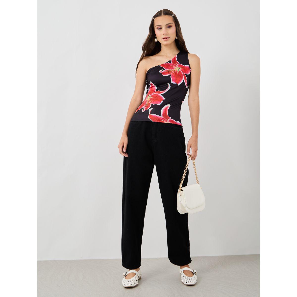 Styli Floral Print One Shoulder Sleeveless Top-women-clothing-shirtsandblouses-blouses-image-2