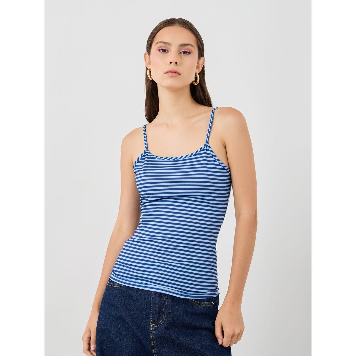 Styli Striped Strappy Top-women-clothing-shirtsandblouses-blouses-image-2