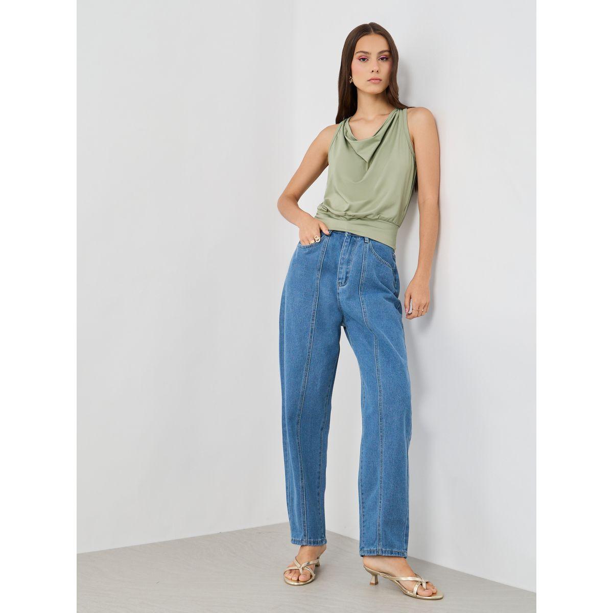 Styli Solid Cowl Neck Sleeveless Top-women-clothing-shirtsandblouses-blouses-image-2