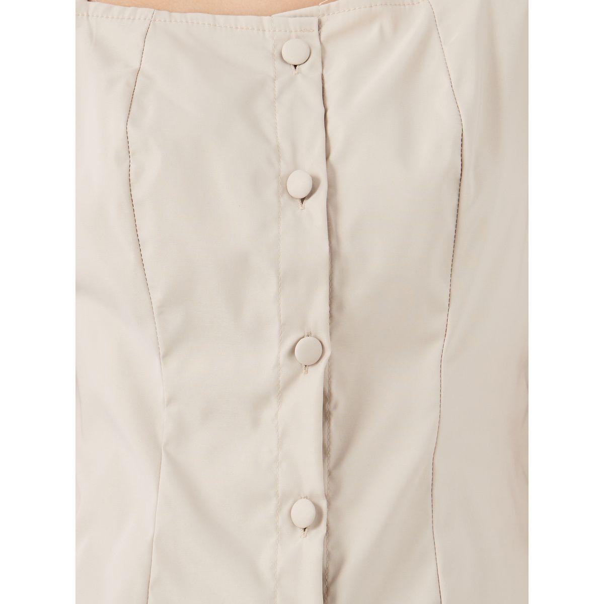 Styli Solid Square Neck Ruffled Sleeve Buttoned Top-women-clothing-shirtsandblouses-blouses-image-3