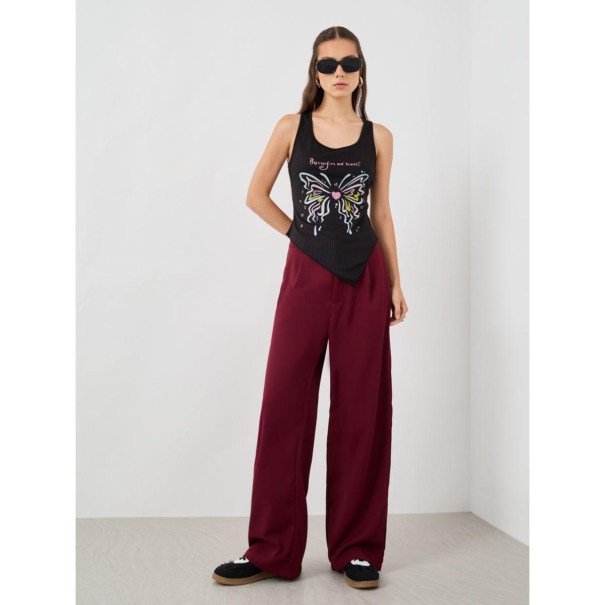 بلوزة بلا أكمام بطبعة جرافيك وياقة دائرية-women-clothing-shirtsandblouses-blouses-image-2