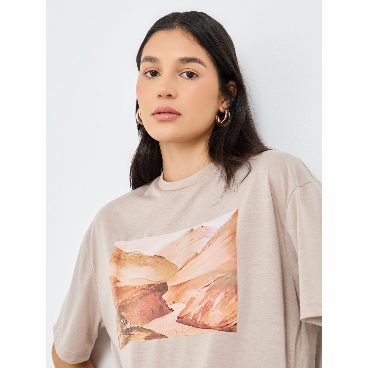 Styli Front Graphic Print Oversized T-Shirt-women-clothing-tshirts-image-3