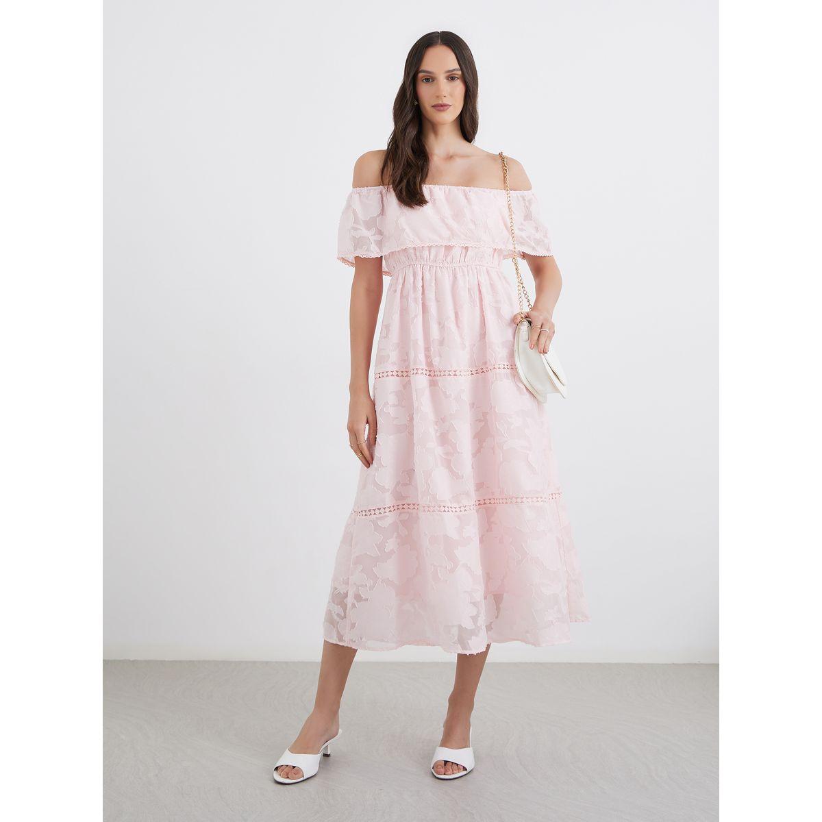 Styli Burn Out Lave Off Shoulder Tiered Midi Dress-women-clothing-dresses-image-2