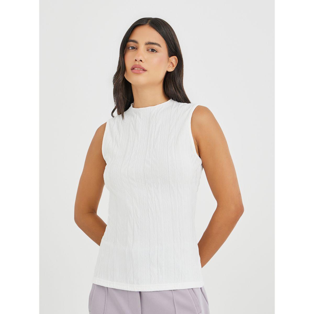 Styli Sleeveless Textured Blouse-women-clothing-shirtsandblouses-blouses-image-3