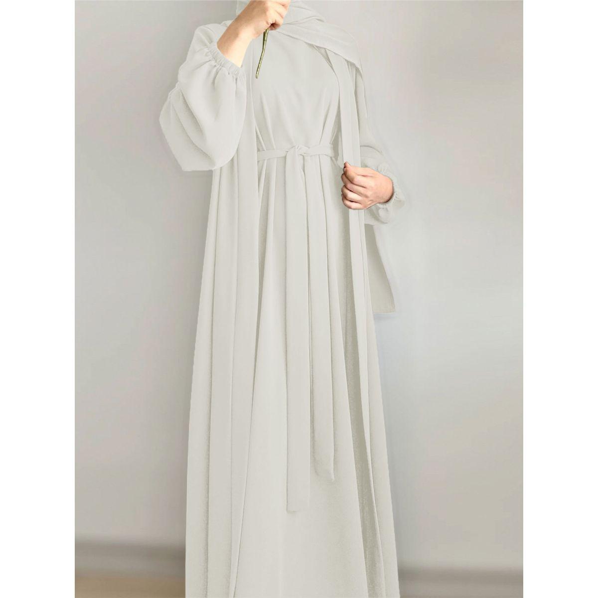 Styli Women Solid Long Sleeve Front Open Abaya with Inner Dress-women-arabicclothing-abayas-image-4