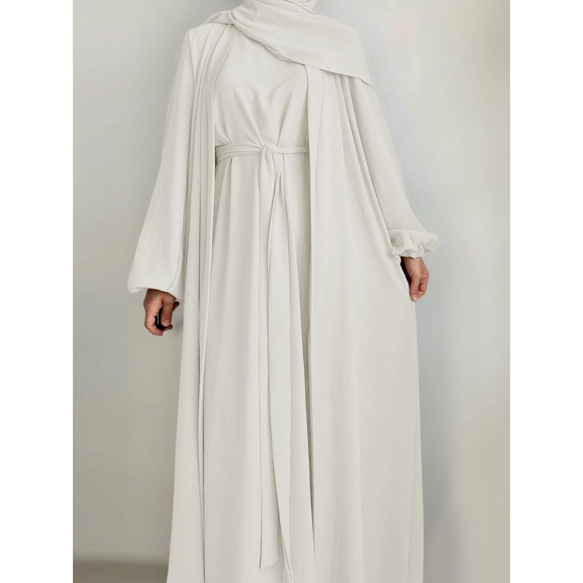 عباية سادة بأكمام طويلة مع فستان داخلي-women-arabicclothing-abayas-image-5