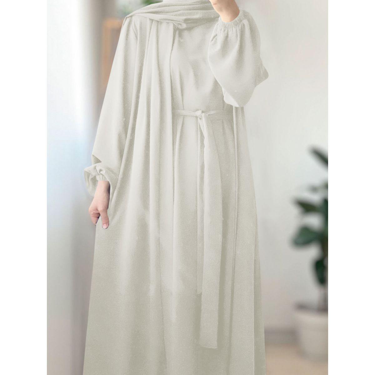 Styli Women Solid Long Sleeve Front Open Abaya with Inner Dress-women-arabicclothing-abayas-image-6
