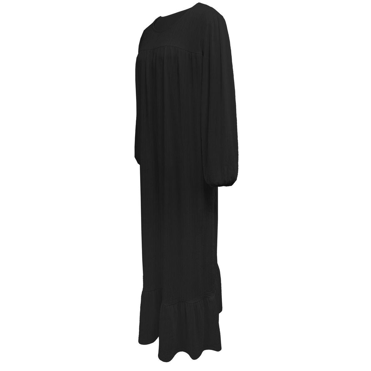 جلابية بتفاصيل بارزة الملمس مع أكمام بأساور-women-arabicclothing-jalabiyas-image-5