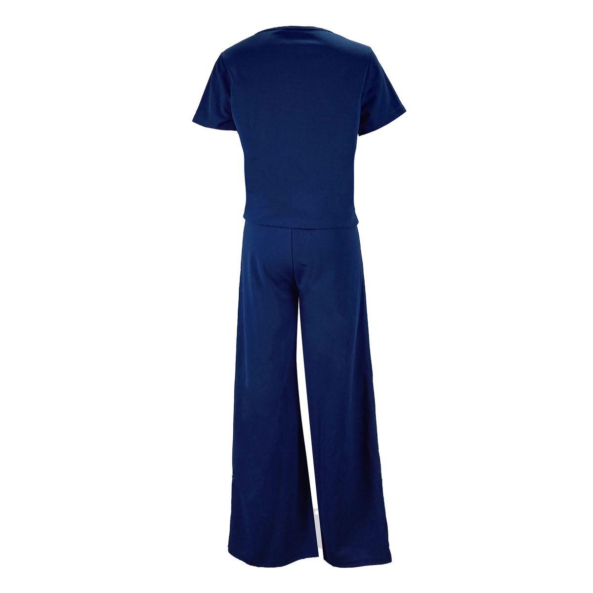 طقم منسق من بنطال بأرجل واسعة وبلوزة بأكمام قصيرة-women-clothing-coordsets-image-5