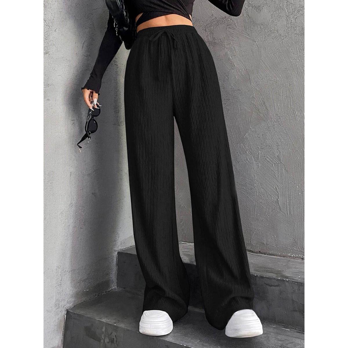 بنطال بأرجل واسعة ورباط خصر-women-clothing-bottoms-joggers-image-2