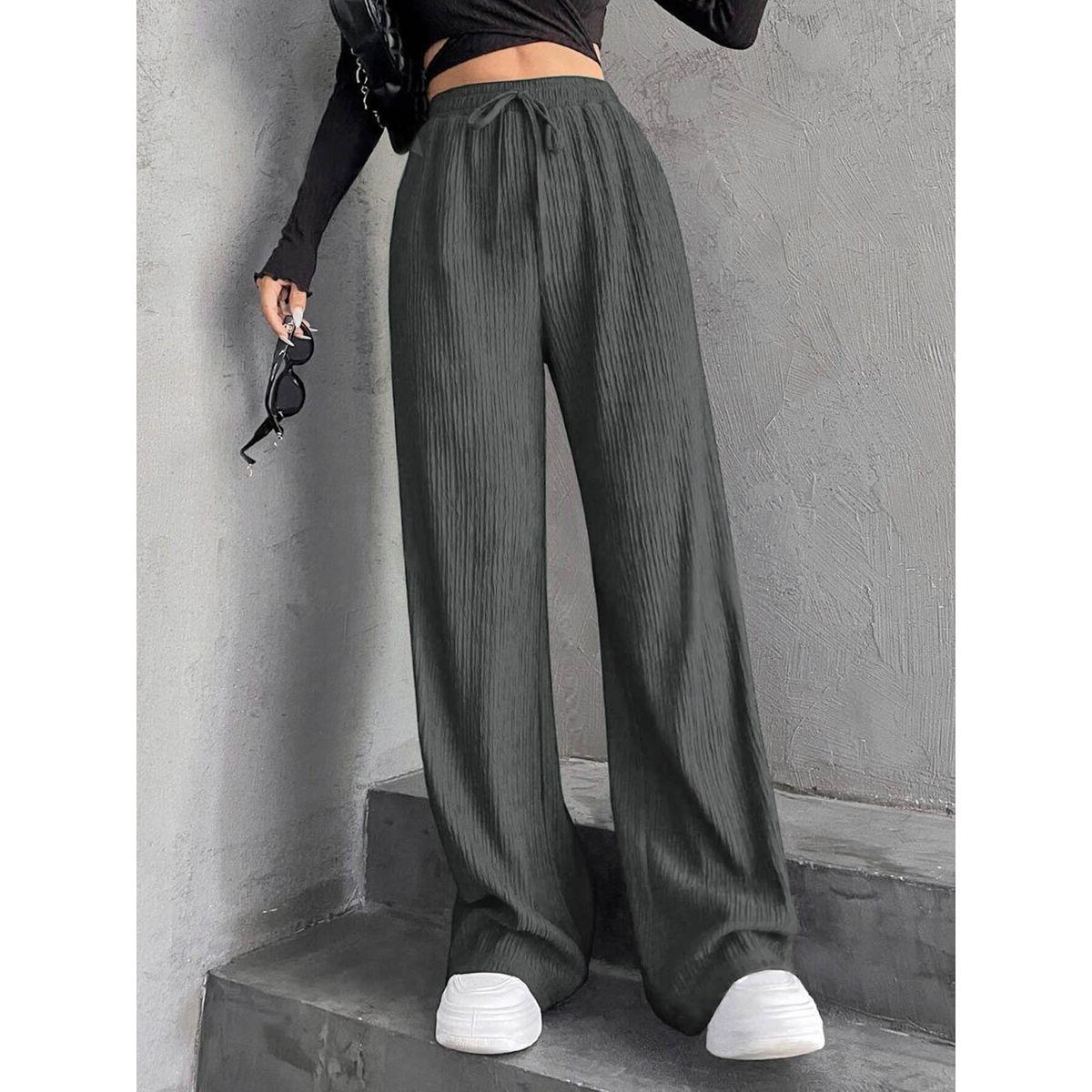 بنطال بأرجل واسعة ورباط خصر-women-clothing-bottoms-trousers-image-2