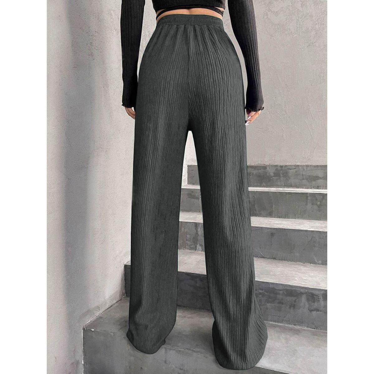 بنطال بأرجل واسعة ورباط خصر-women-clothing-bottoms-trousers-image-3