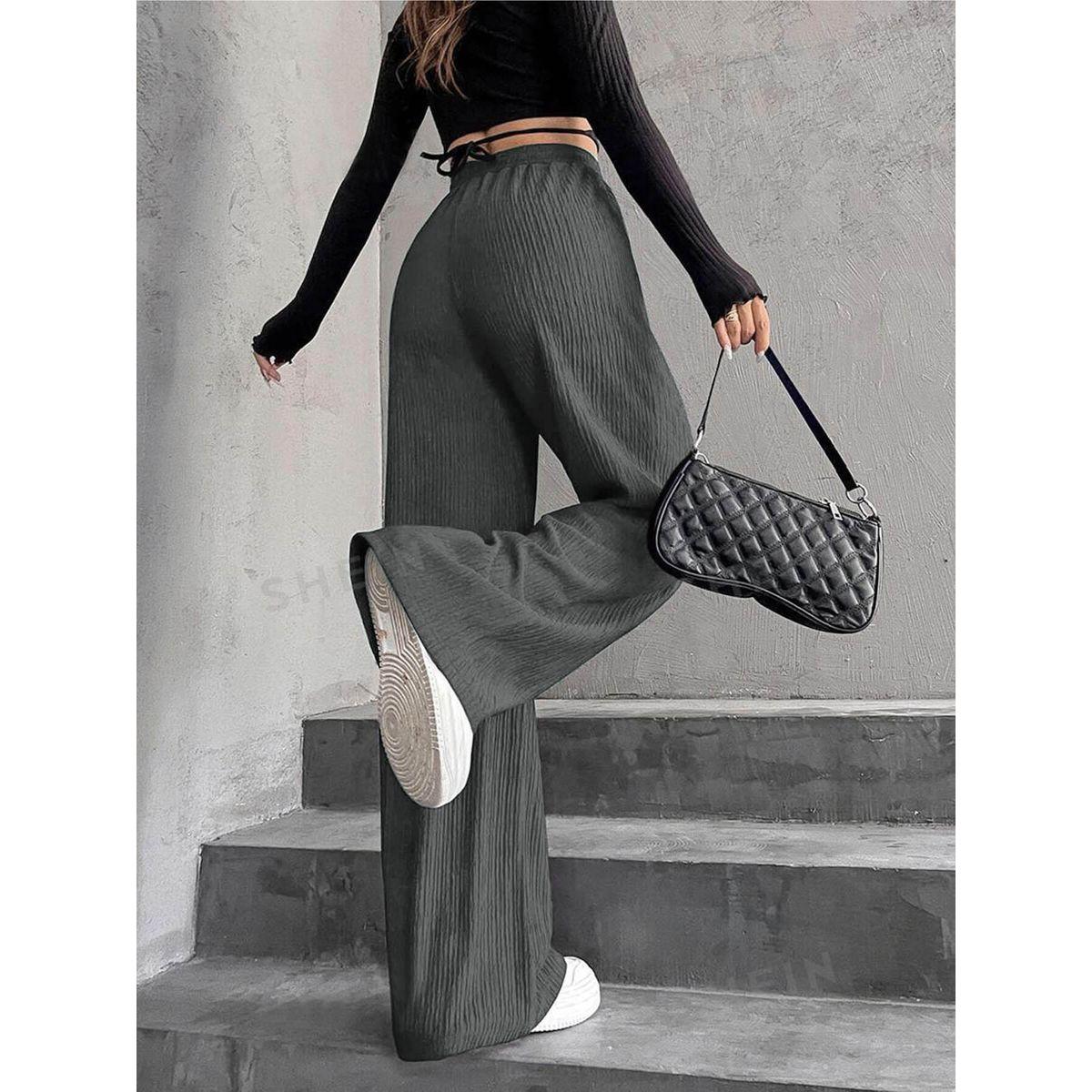 بنطال بأرجل واسعة ورباط خصر-women-clothing-bottoms-trousers-image-4