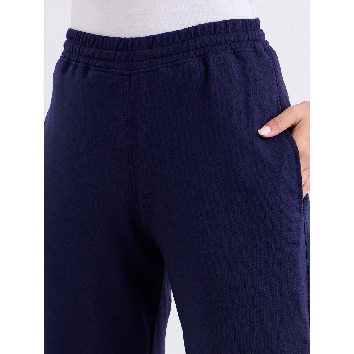 Styli Navy Blue Relaxed Fit Joggers-women-clothing-bottoms-joggers-image-4