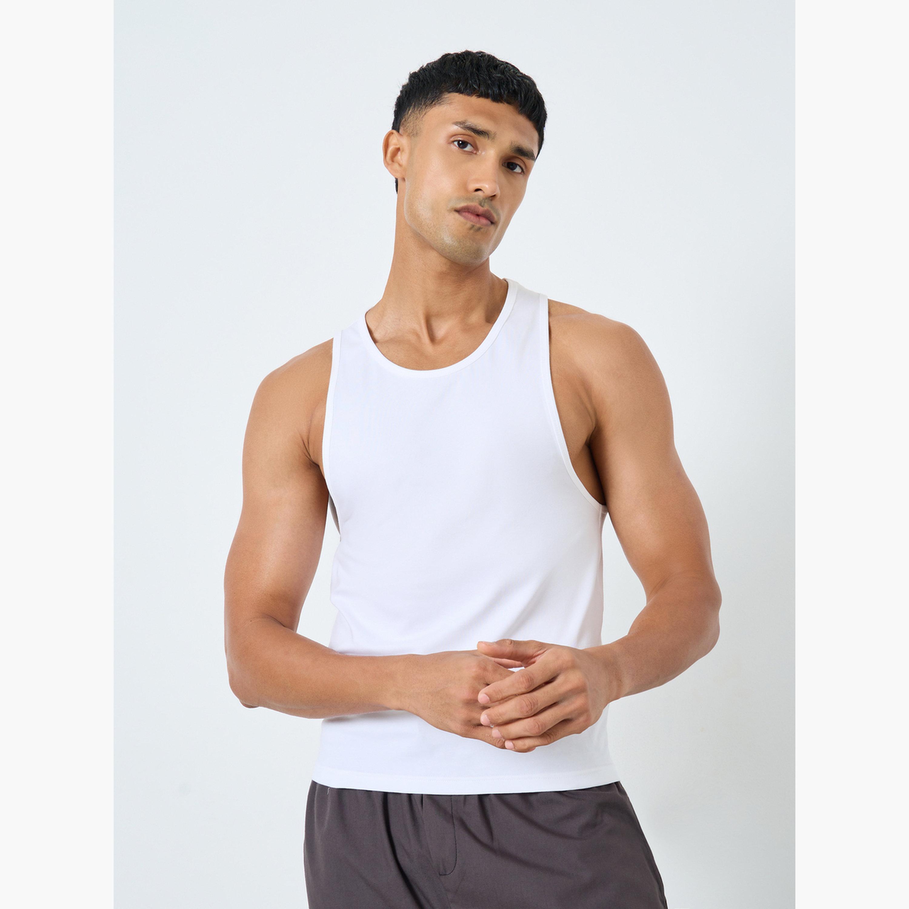Styli Pack of 5 - Cotton Stretch Round Neck Vest-men-clothing-innerwear-vests-image-6