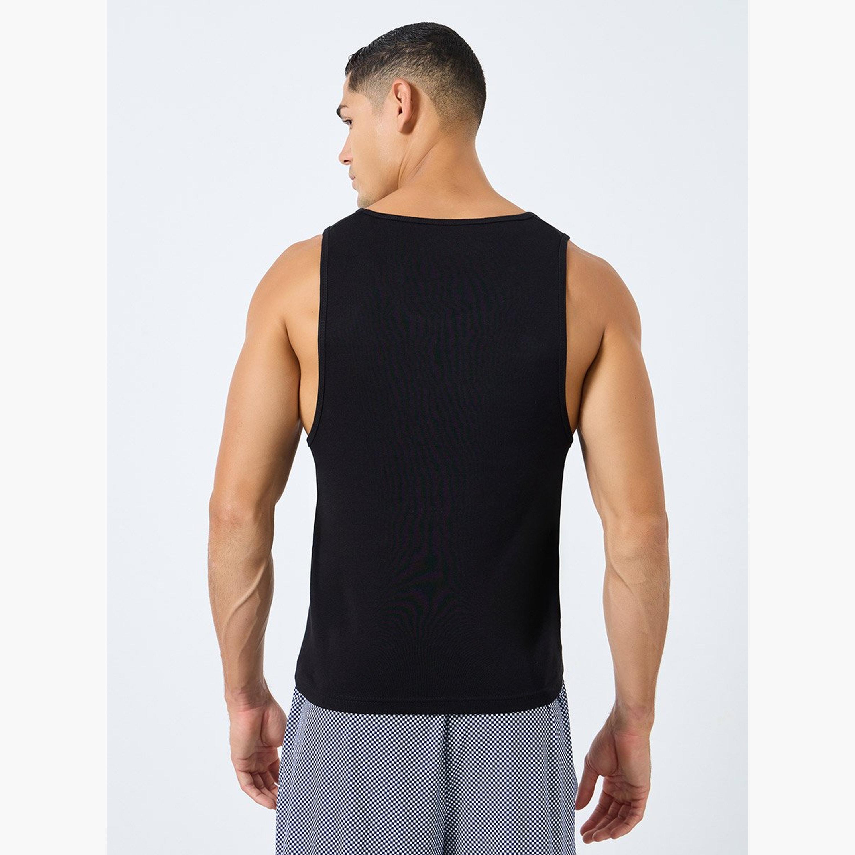 ستايلي - سترة قطنية مضلعة برقبة دائرية- قطعتين-men-clothing-innerwear-vests-image-6