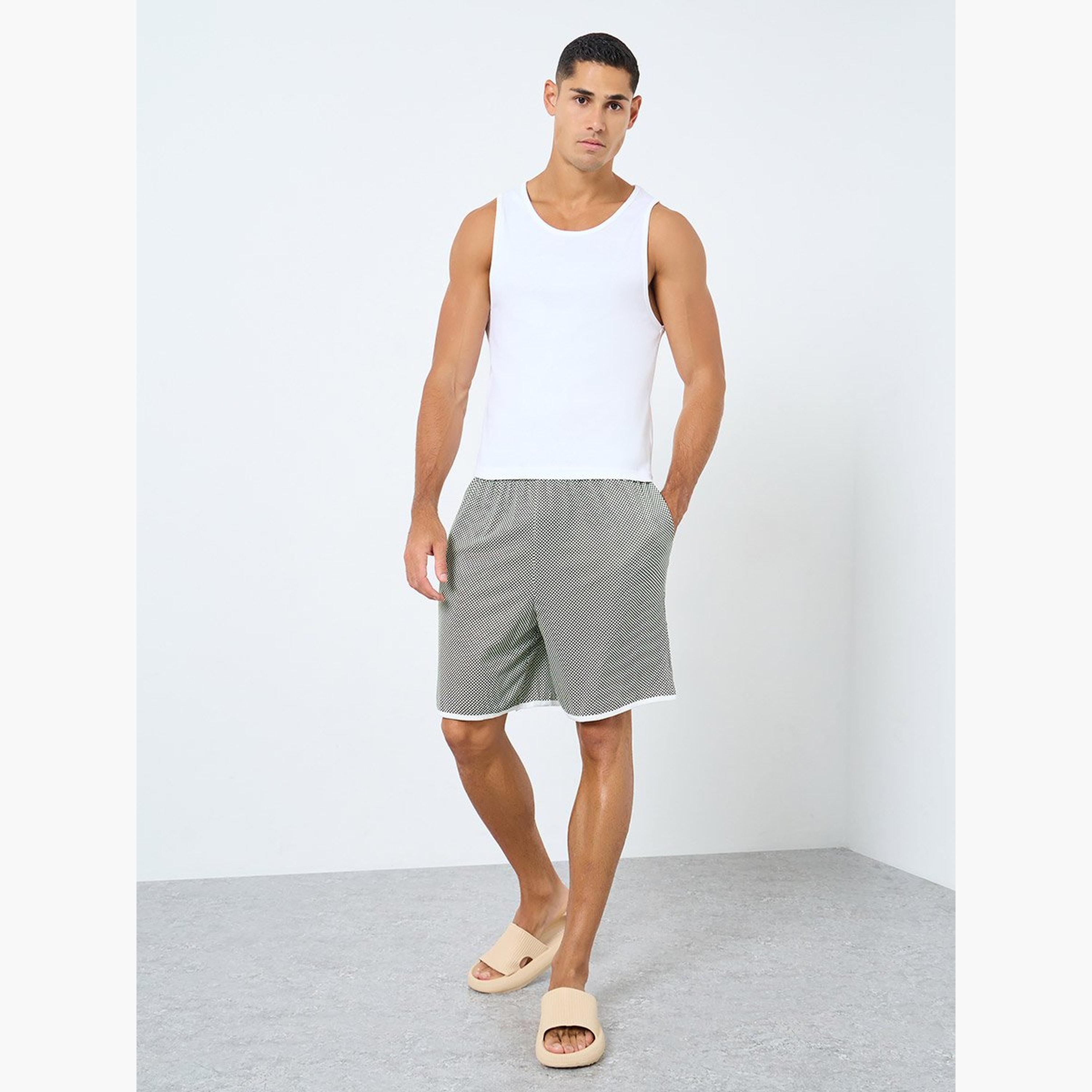 Styli Pack of 2 - Ribbed Cotton Vest with Round Neck-men-clothing-innerwear-vests-image-1