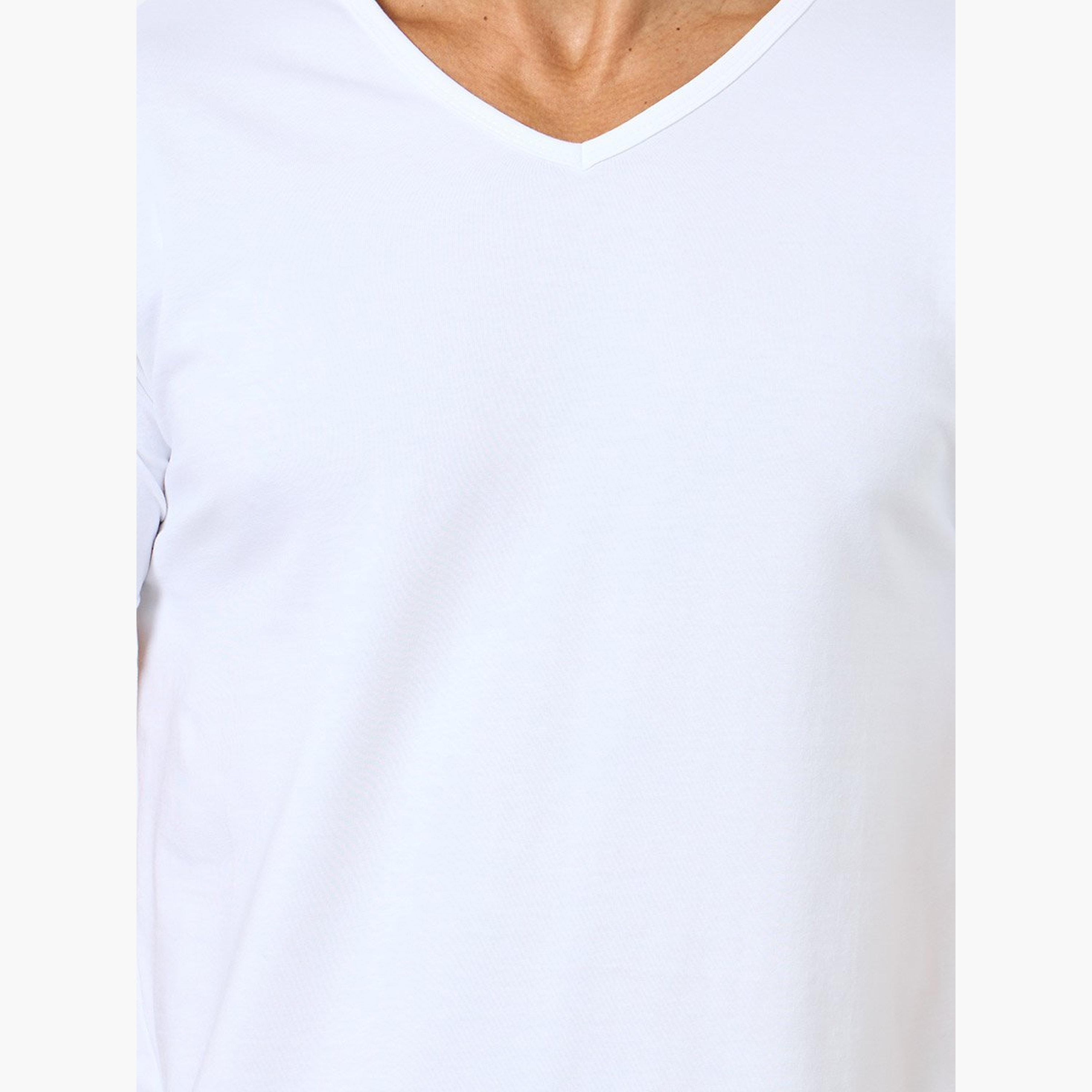 Styli Pack of 3 - Cotton Stretch V-Neck Short Sleeves T-Shirt-men-clothing-innerwear-vests-image-6