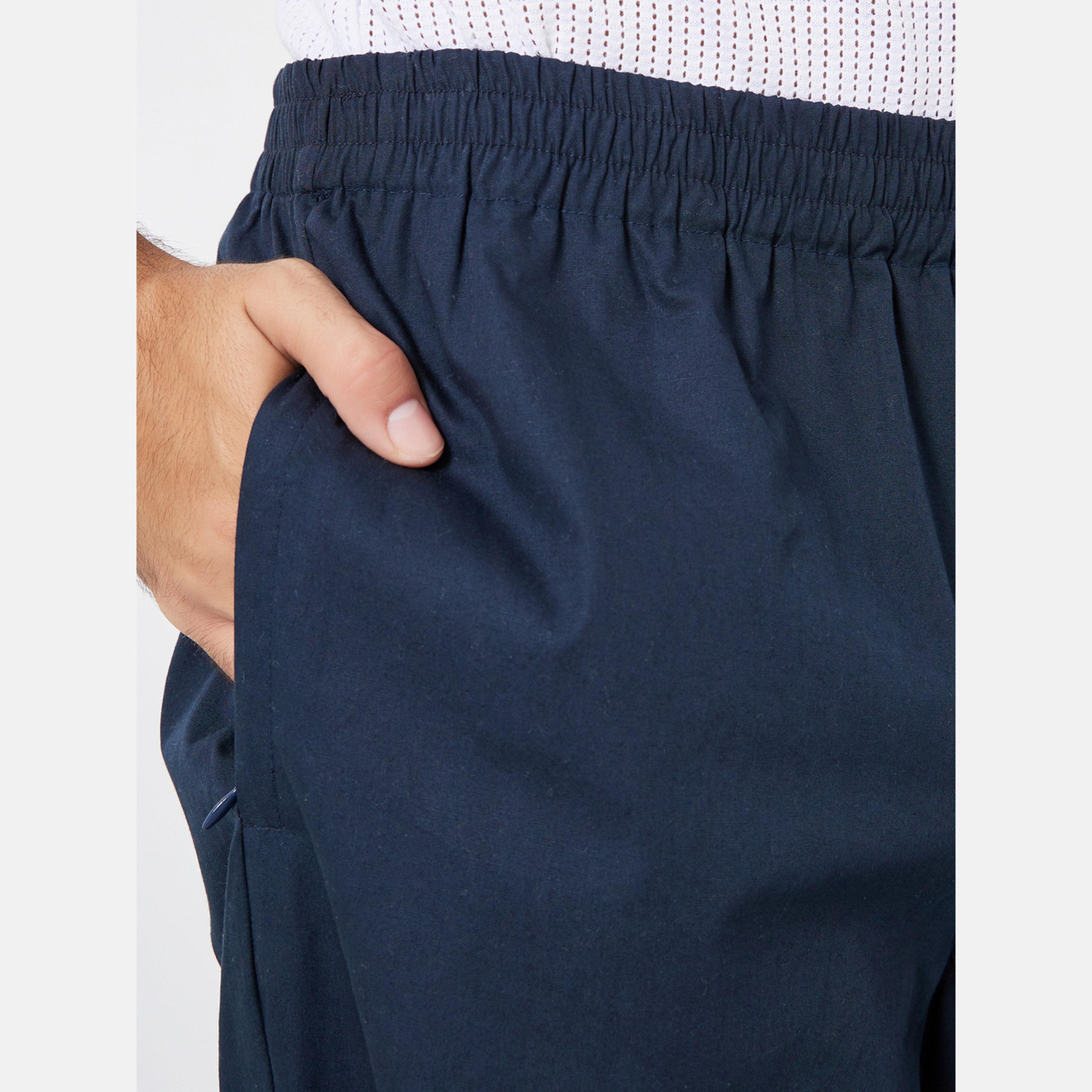 Styli Men Navy Cotton Pyjama with Zip Pocket-men-clothing-nightwear-pyjamaandshorts-image-3