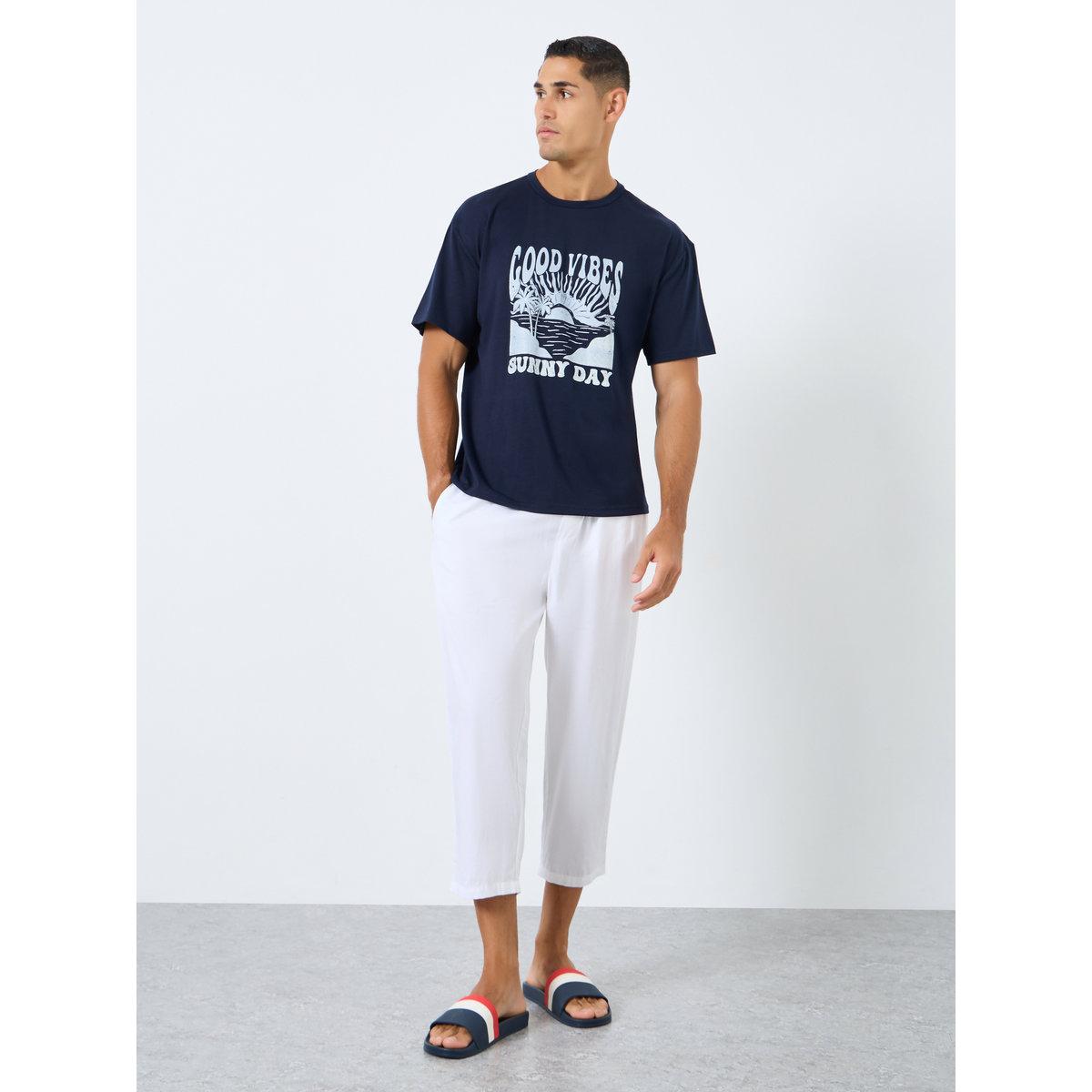 Styli Relaxed Fit Capri Serwal with Side Pocket-men-clothing-nightwear-pyjamaandshorts-image-2