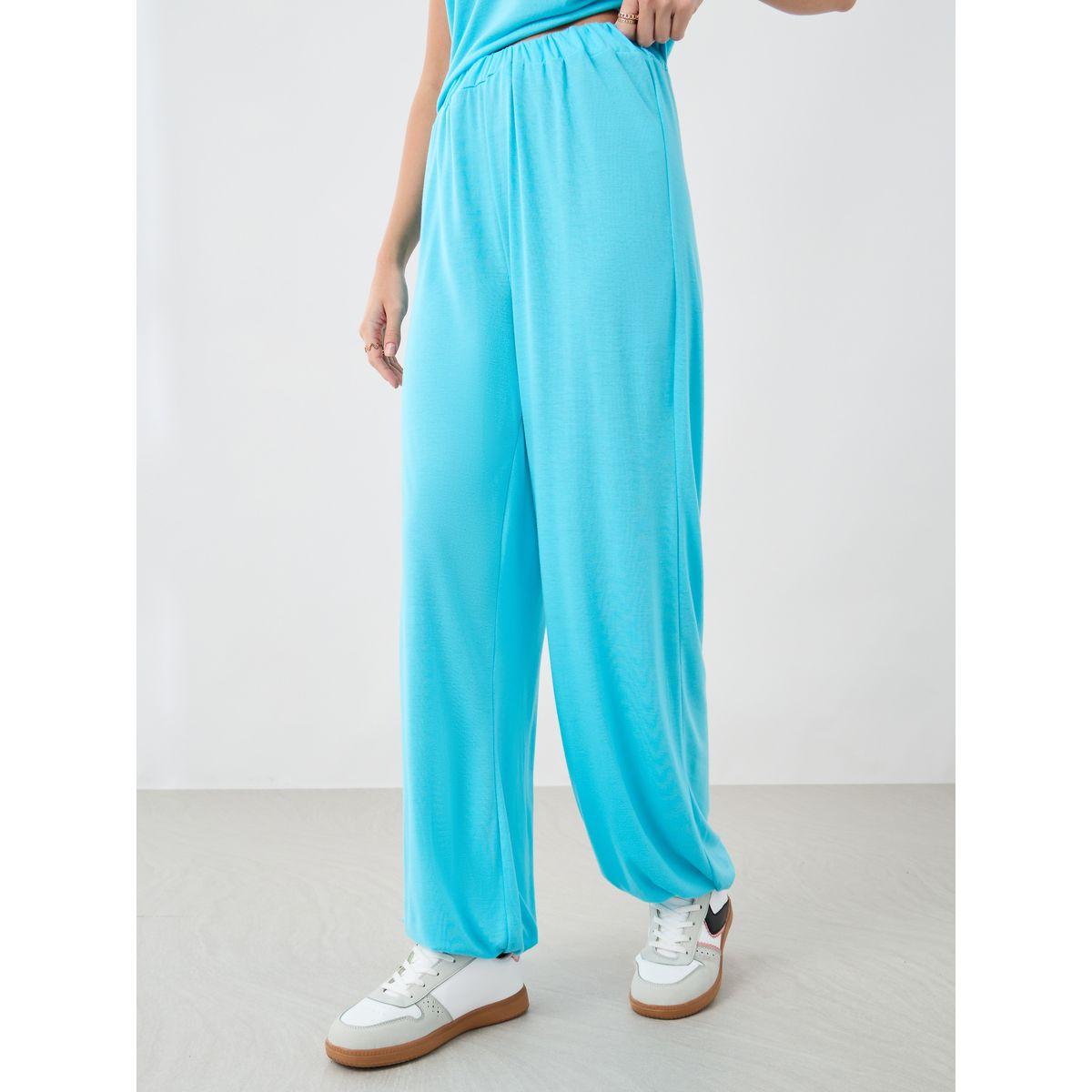 Styli Solid Round Neck Tank Top and Wide Leg Pants Co-Ords-women-clothing-coordsets-image-4