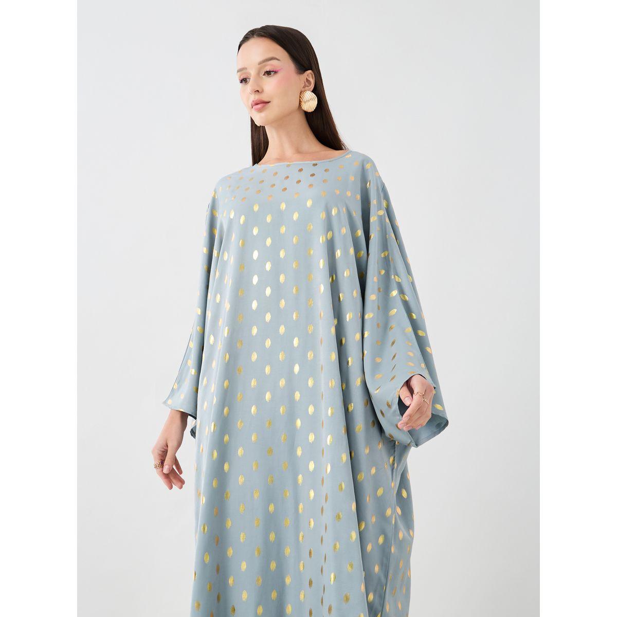 قفطان مطبع بأكمام وطواطية-women-arabicclothing-kaftan-image-2