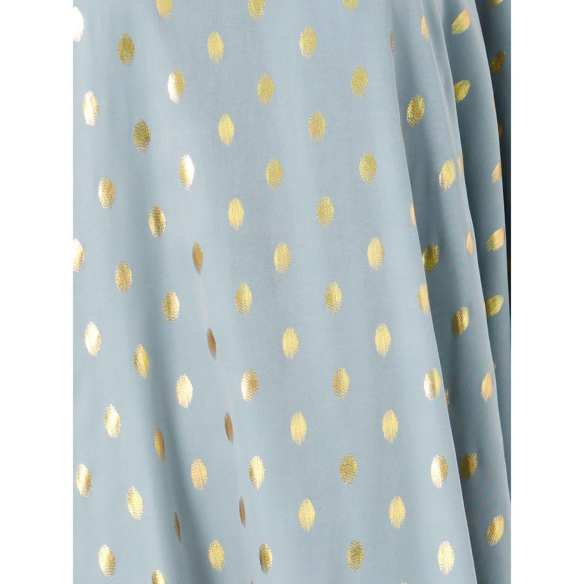 Styli Foil Printed Batwing Sleeve Kaftan-women-arabicclothing-kaftan-image-3