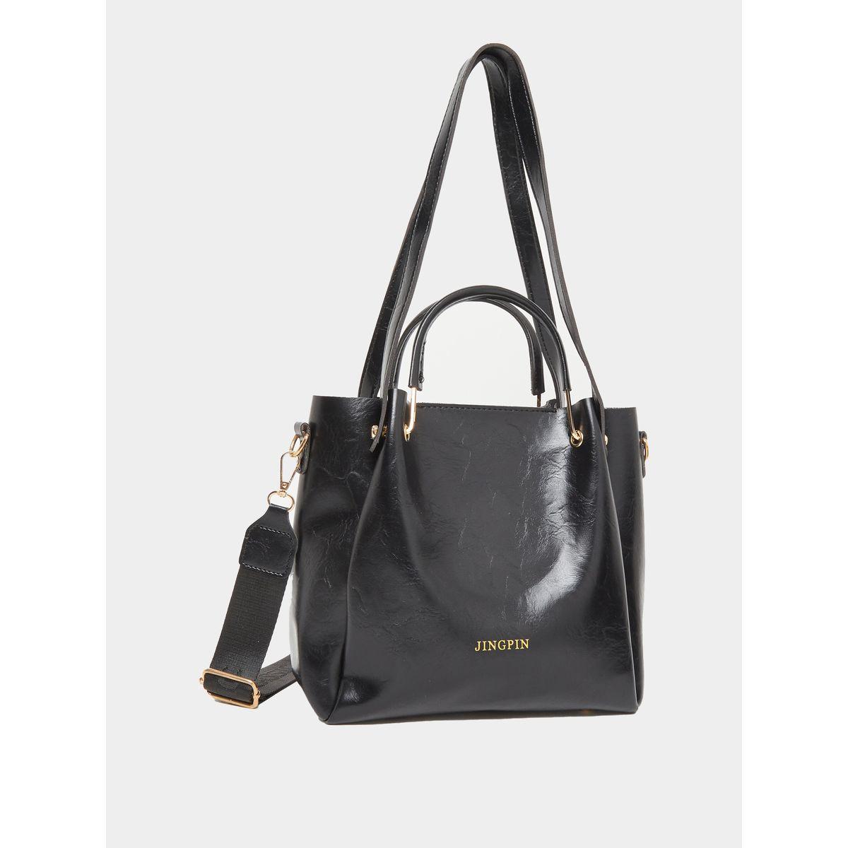 Styli Faux Leather Dual Handle Handbags-women-bagsandwallets-handbags-image-1