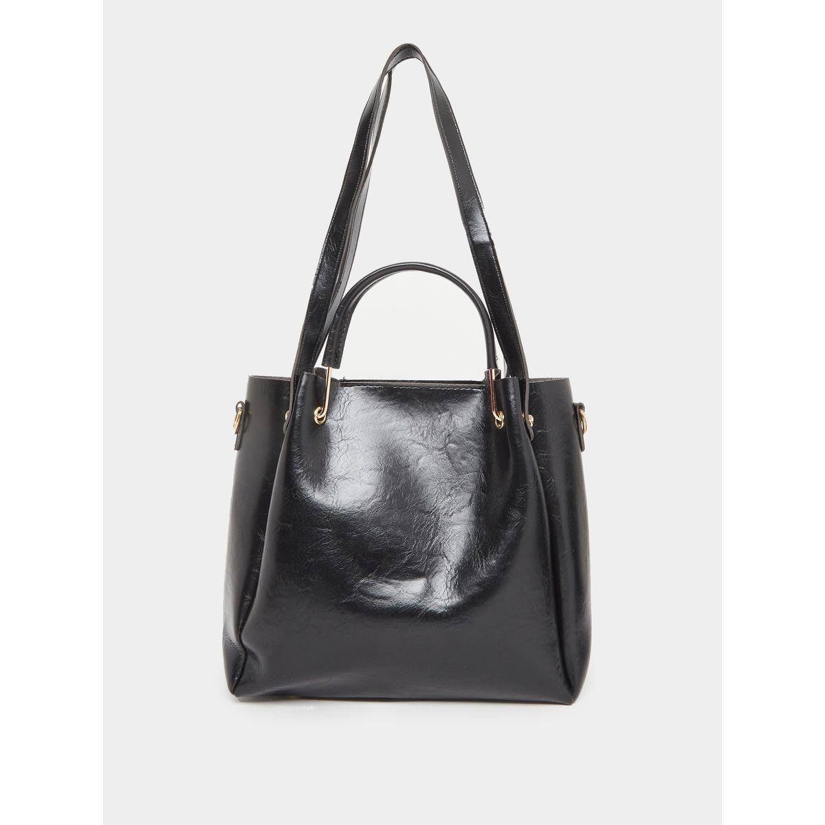 Styli Faux Leather Dual Handle Handbags-women-bagsandwallets-handbags-image-2