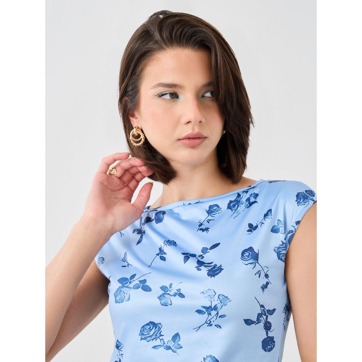 Styli Floral Print Sleeveless Knitted Top-women-clothing-tshirts-image-4