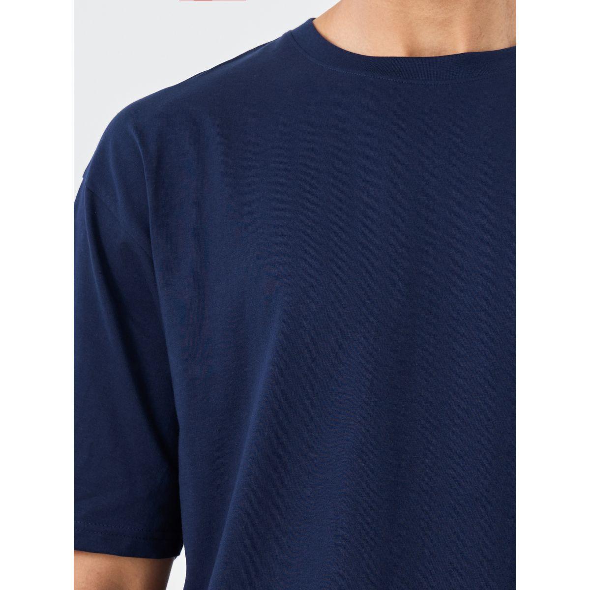 مجموعة من 2 تيشيرت فضفاض سادة بياقة ضيقة-men-clothing-tshirtsandpolos-tshirts-image-4