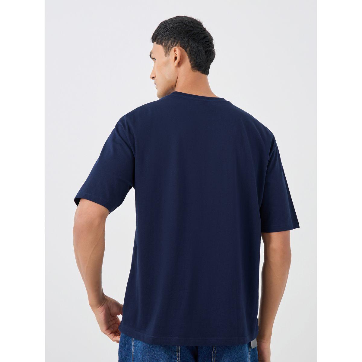 مجموعة من 2 تيشيرت فضفاض سادة بياقة ضيقة-men-clothing-tshirtsandpolos-tshirts-image-5