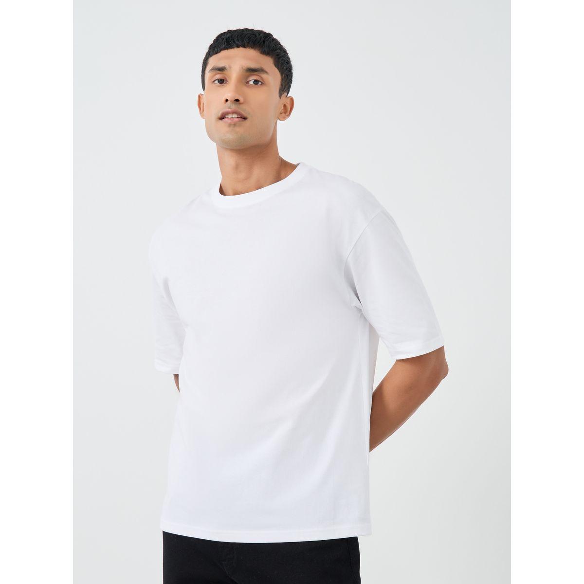 Styli Pack of 2 - Solid Crew Neck Cotton Oversized T-Shirt-men-clothing-tshirtsandpolos-tshirts-image-2