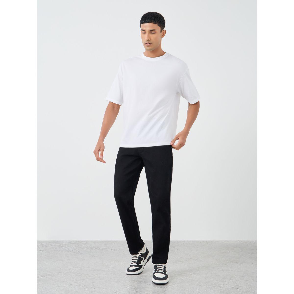 Styli Pack of 2 - Solid Crew Neck Cotton Oversized T-Shirt-men-clothing-tshirtsandpolos-tshirts-image-3