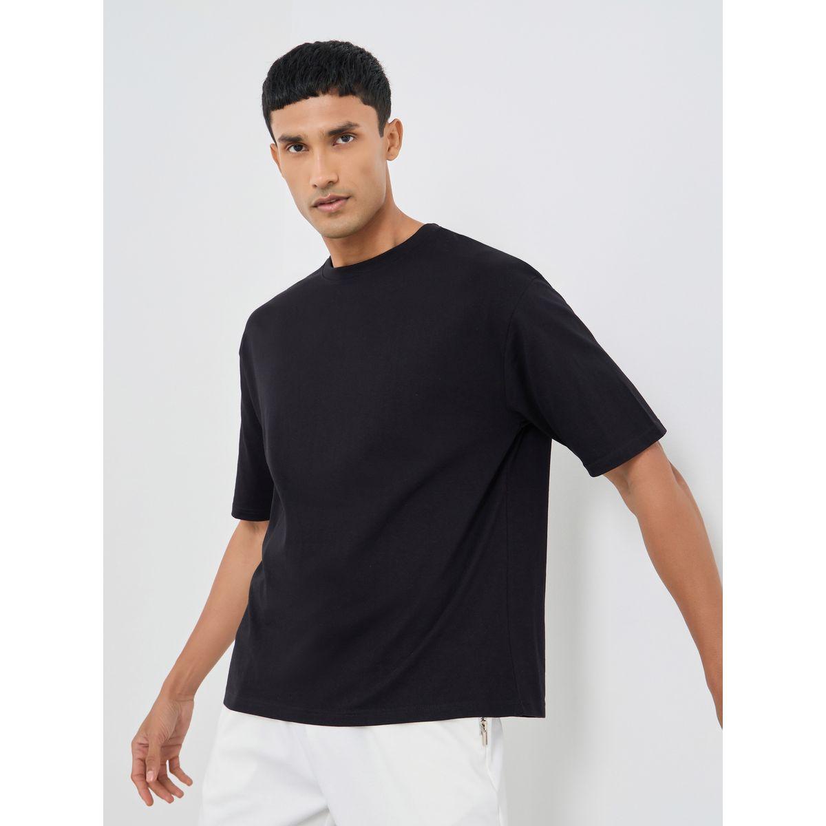 Styli Pack of 3 - Solid Crew Neck Cotton Oversized T-Shirt-men-clothing-tshirtsandpolos-tshirts-image-1