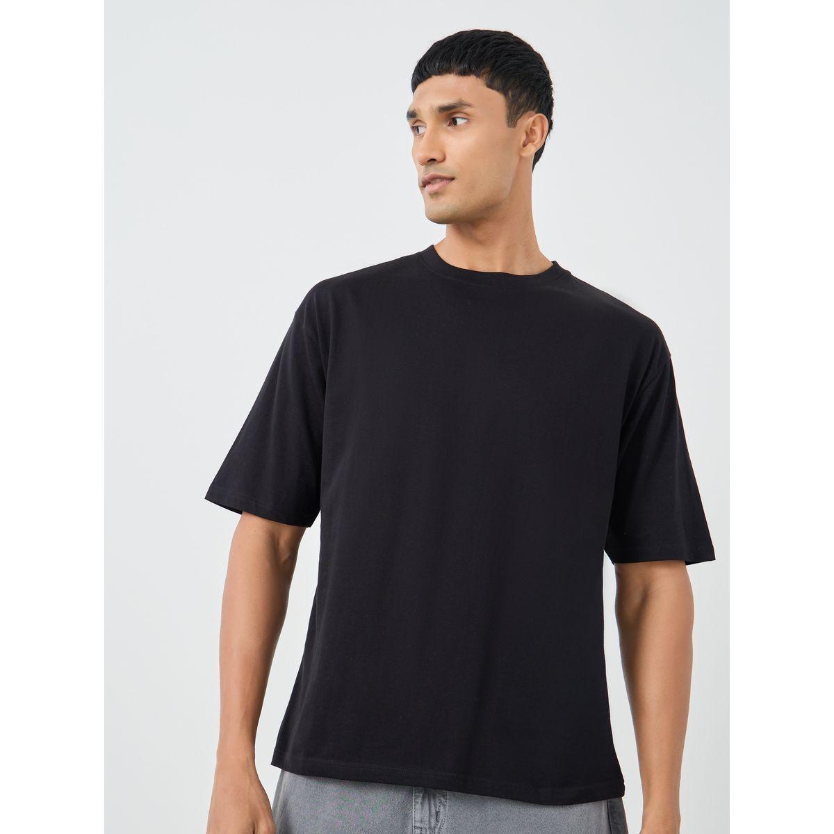Styli Pack of 5 - Solid Crew Neck Cotton Oversized T-Shirt-men-clothing-tshirtsandpolos-tshirts-image-7